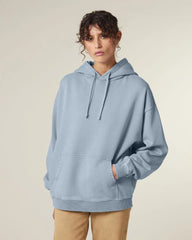 Hoodie Oversized Bio-Baumwolle Stanley/Stella Slammer 2.0 zum Personalisieren - G. Gefärbt Blaustein