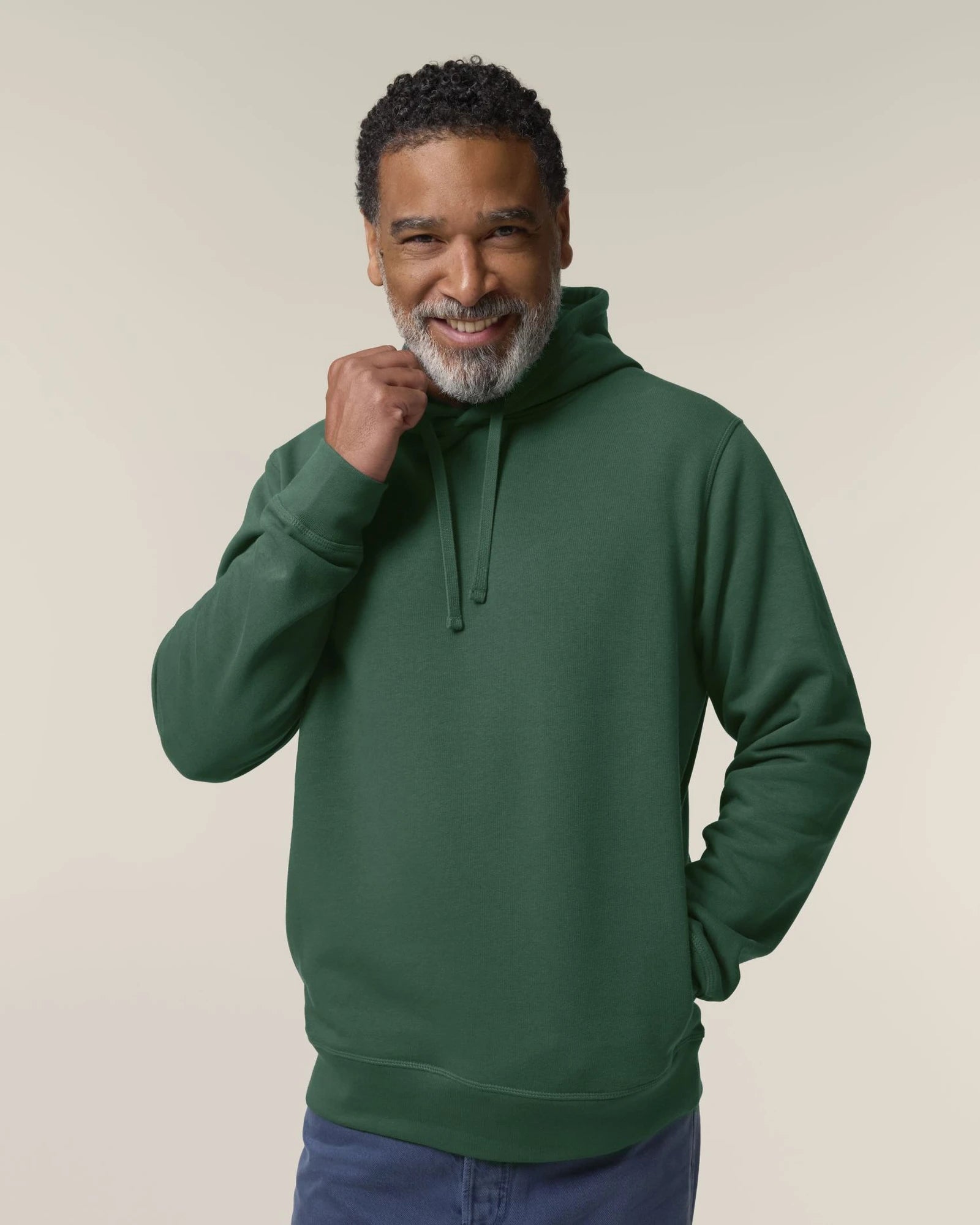 Hoodie Bio-Baumwolle Stanley/Stella Sounder zum Personalisieren - Flaschengrün