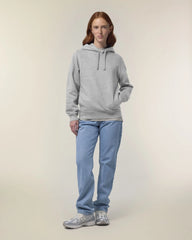 Hoodie Bio-Baumwolle Stanley/Stella Sounder zum Personalisieren - Mélange Grau
