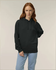 Hoodie Bio-Baumwolle Stanley/Stella Sounder zum Personalisieren - Schwarz