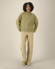 Sweatshirt Boxy aus Bio-Baumwolle Stanley/Stella zum Personalisieren - Verblasstes Oliv