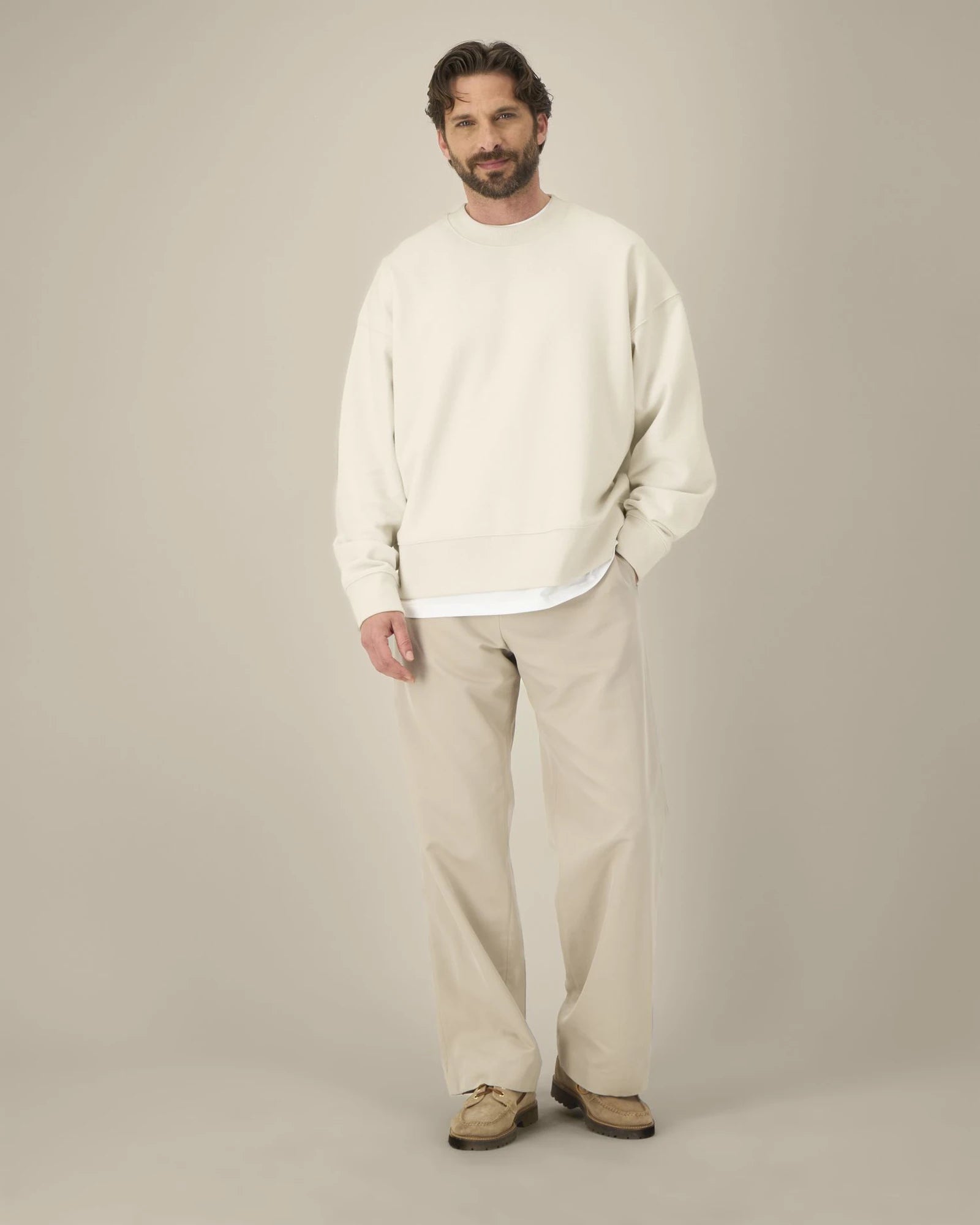 Sweatshirt Boxy aus Bio-Baumwolle Stanley/Stella zum Personalisieren - 23