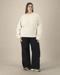 Sweatshirt Boxy aus Bio-Baumwolle Stanley/Stella zum Personalisieren - Naturroh