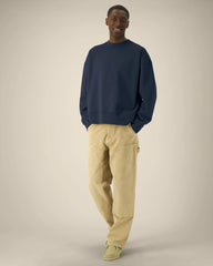 Sweatshirt Boxy aus Bio-Baumwolle Stanley/Stella zum Personalisieren - Französische Marine