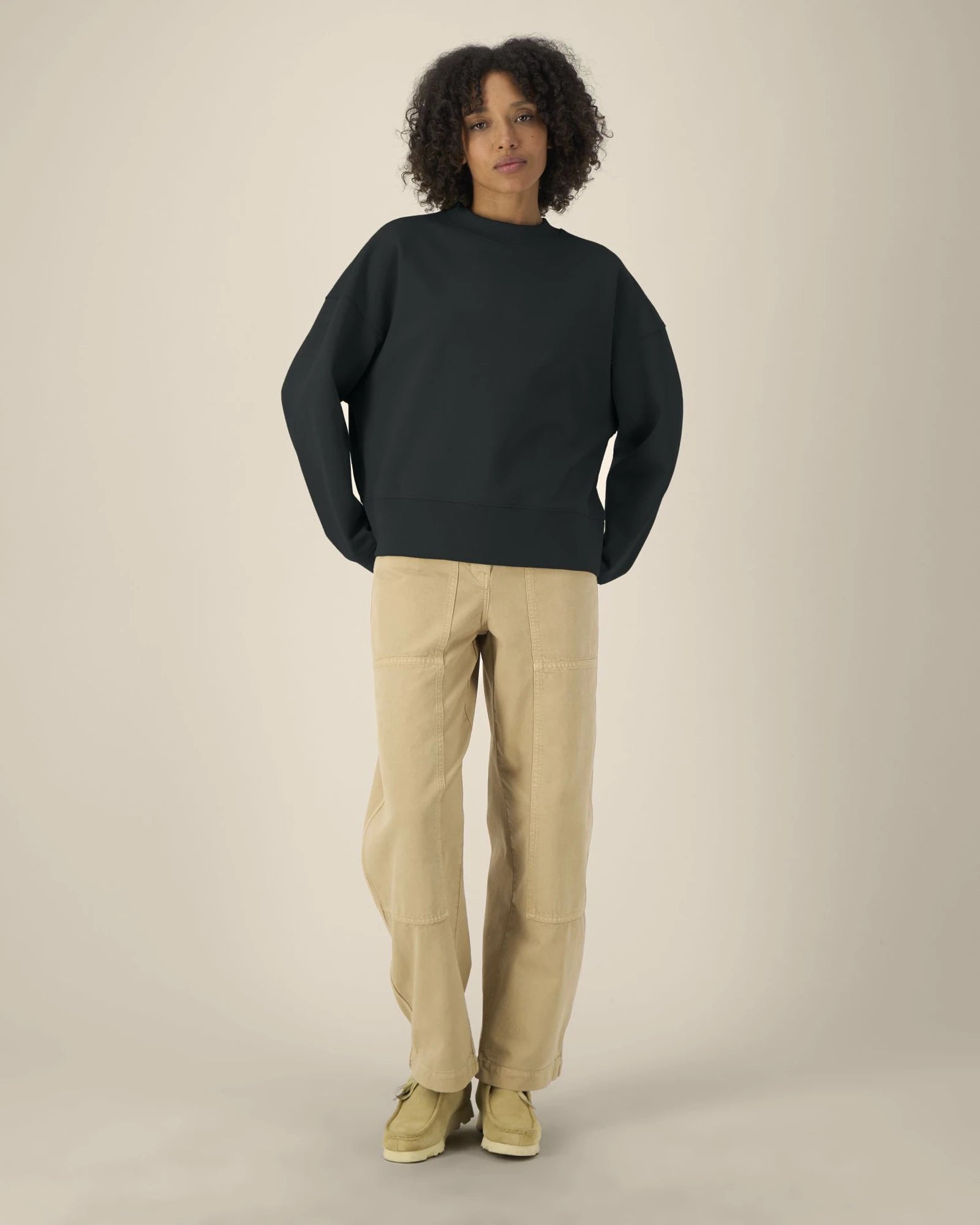 Sweatshirt Boxy aus Bio-Baumwolle Stanley/Stella zum Personalisieren - 12