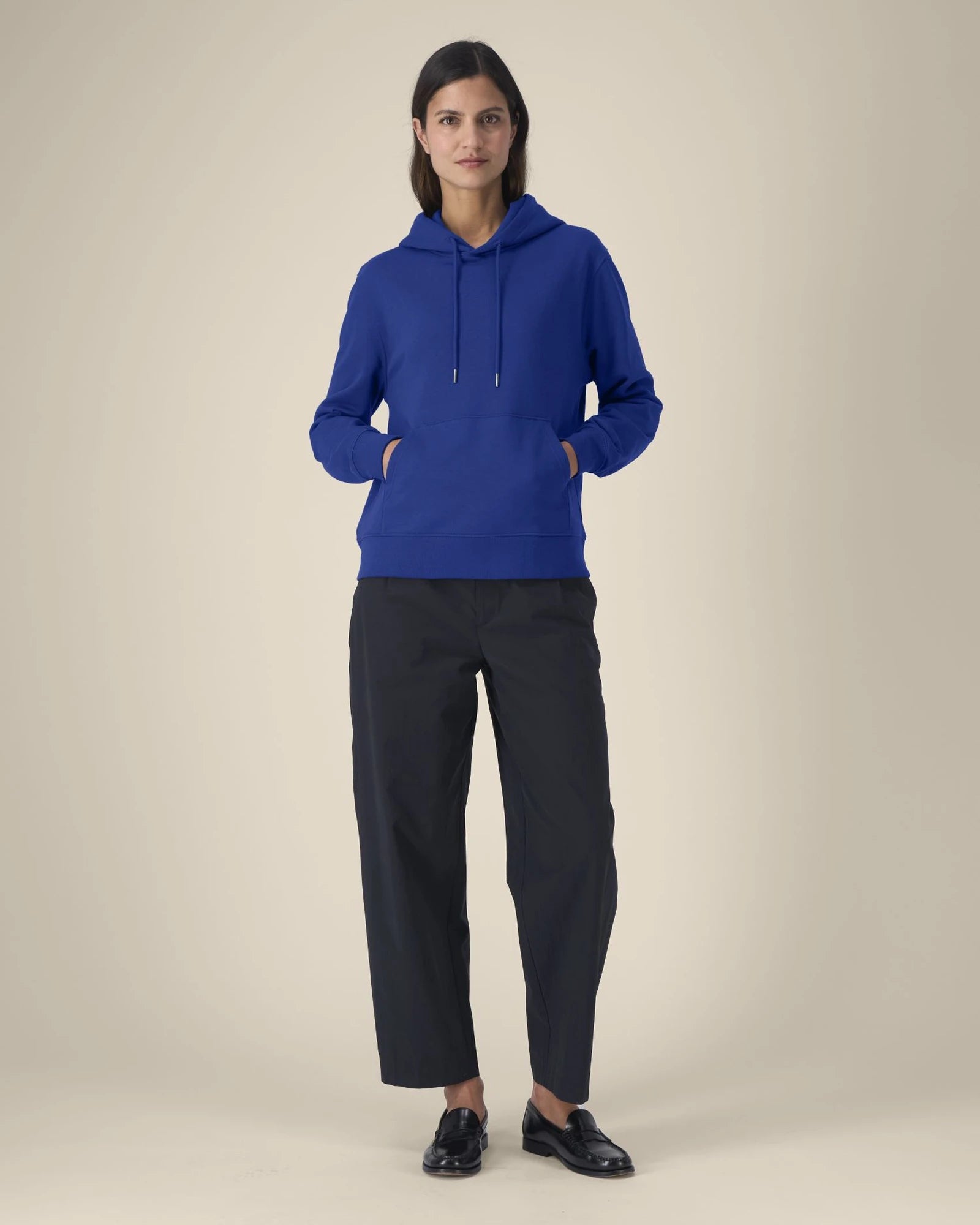 Sweatshirt recycelt Damen Gamechanger zum Personalisieren - Arbeiter Blau