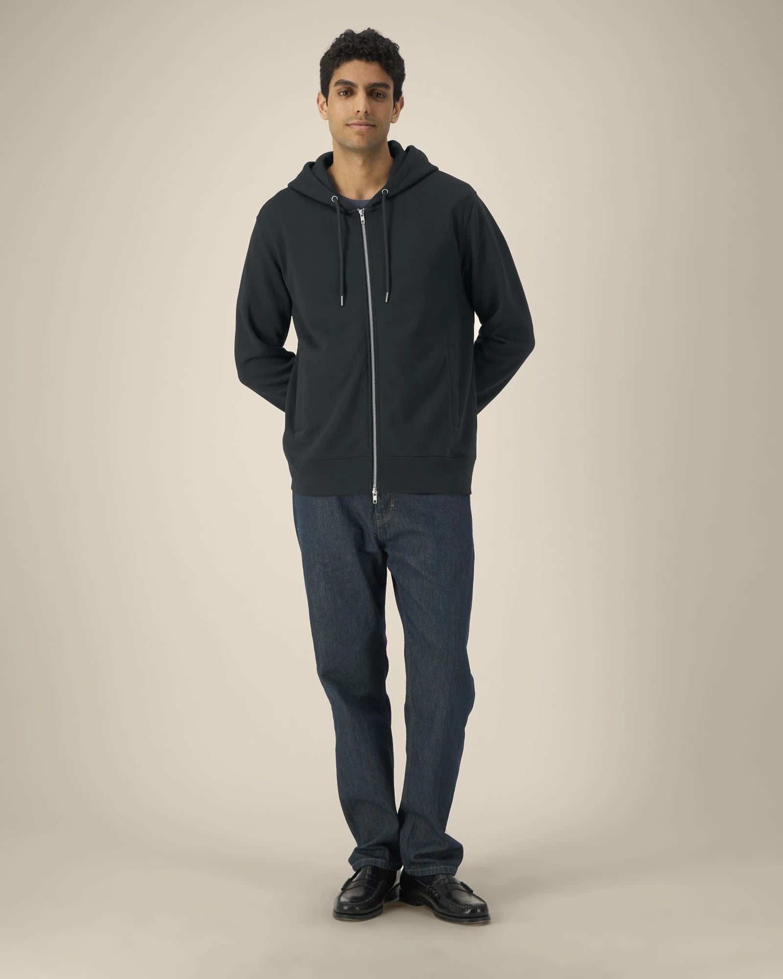 Sweatshirt unisex Bio-Baumwolle Stanley/Stella Astor zum Personalisieren - Schwarz