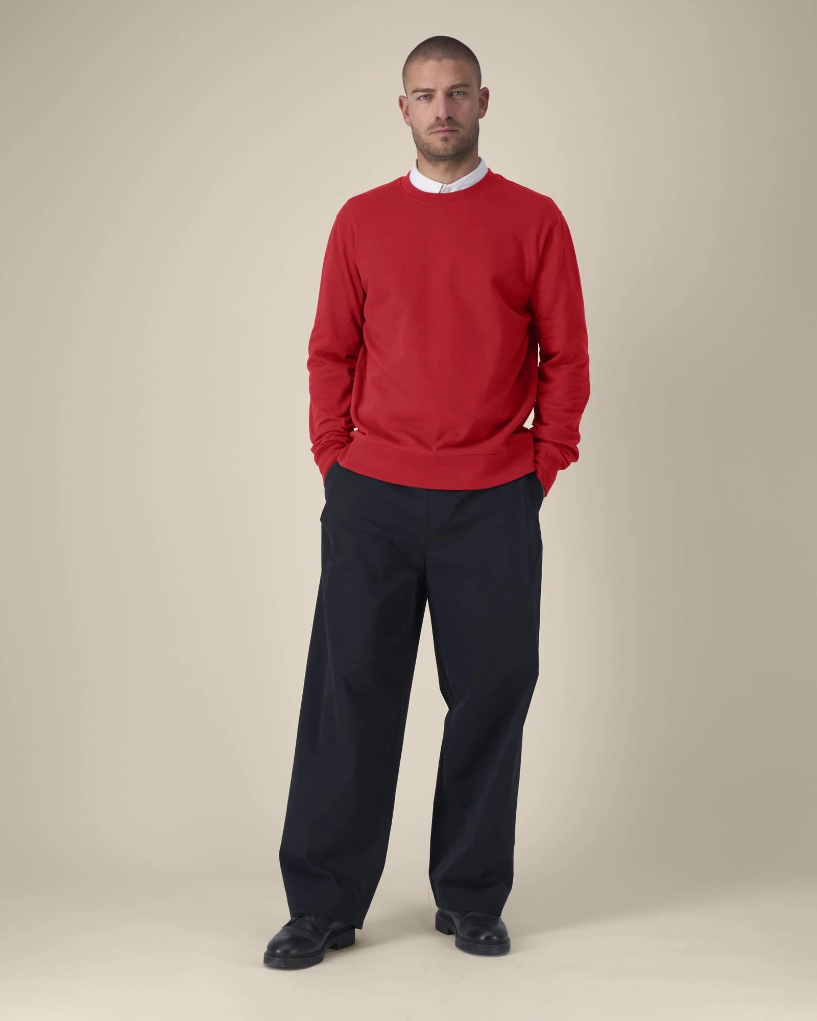 Sweatshirt unisex Baumwolle Stanley/Stella zum Personalisieren - Rot
