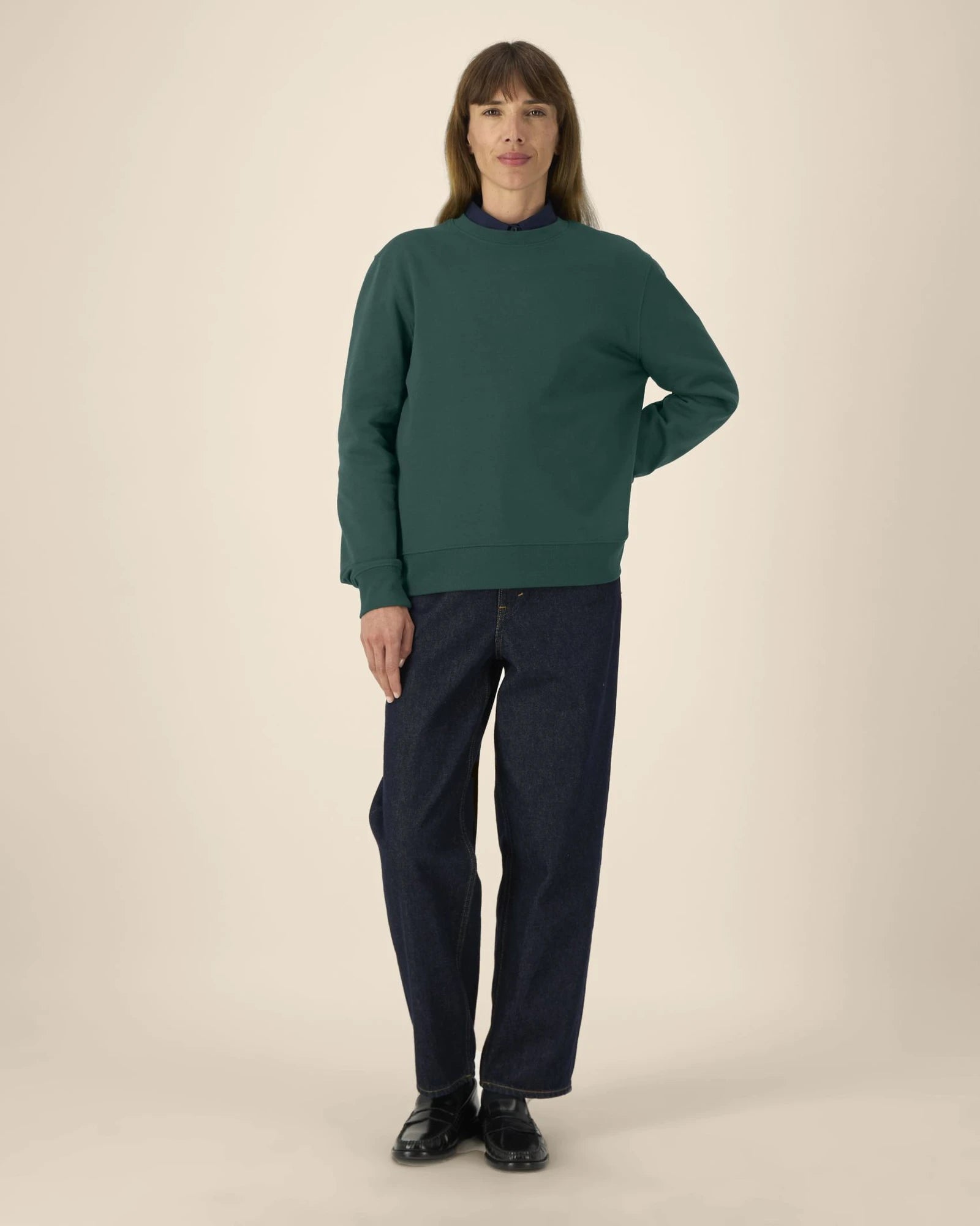 Sweatshirt unisex Baumwolle Stanley/Stella zum Personalisieren - Glasiertes Grün