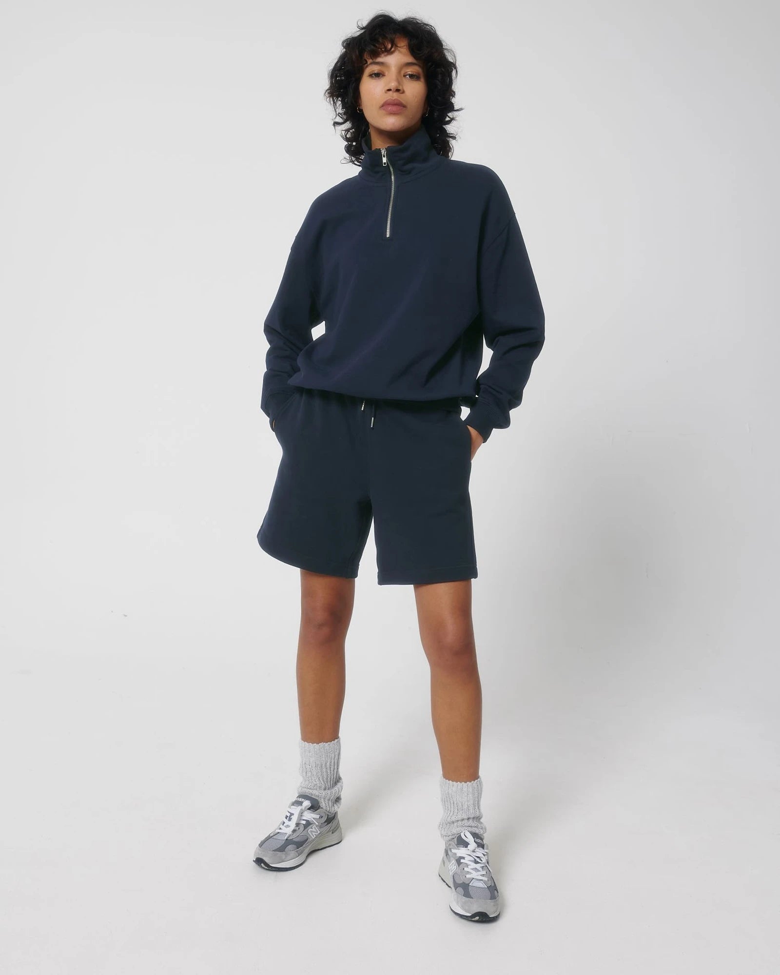 Sweatshirt Bio-Baumwolle Stanley/Stella Miller zum Personalisieren - Französische Marine