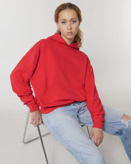 Hoodie Bio-Baumwolle Stanley/Stella Cooper zum Personalisieren - Liegestuhl Rot