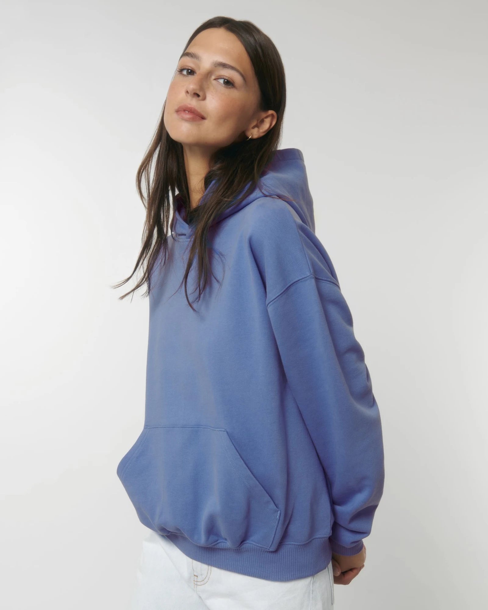 Hoodie Bio-Baumwolle Stanley/Stella Cooper zum Personalisieren - Helles Blau