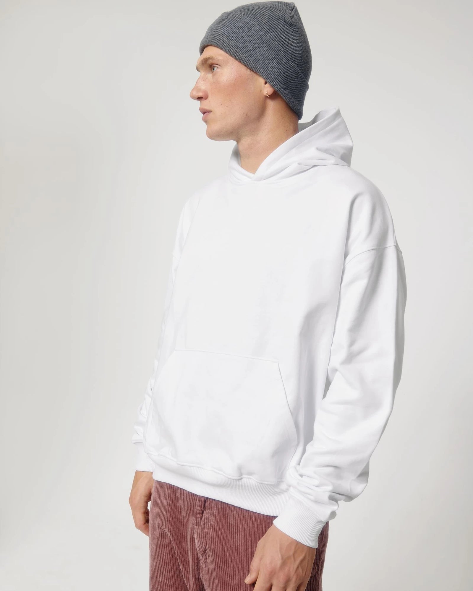 Hoodie Bio-Baumwolle Stanley/Stella Cooper zum Personalisieren - Weiß