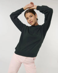 Sweatshirt Bio-Baumwolle Stanley/Stella Matcher zum Personalisieren - Schwarz
