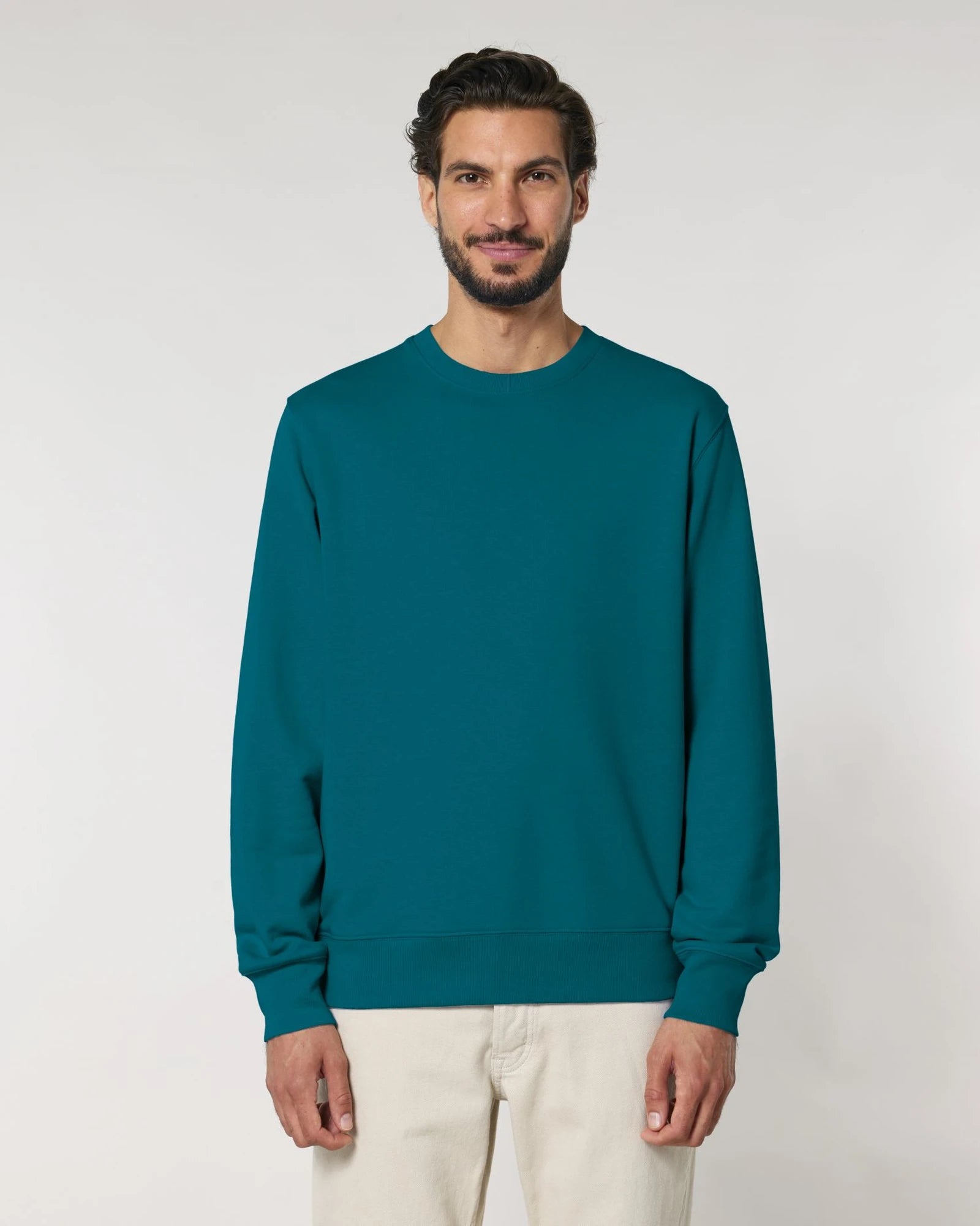 Sweatshirt Bio-Baumwolle Stanley/Stella Matcher zum Personalisieren - Ozeantiefblau