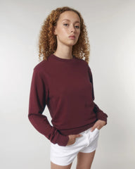 Sweatshirt Bio-Baumwolle Stanley/Stella Matcher zum Personalisieren - Bordeaux