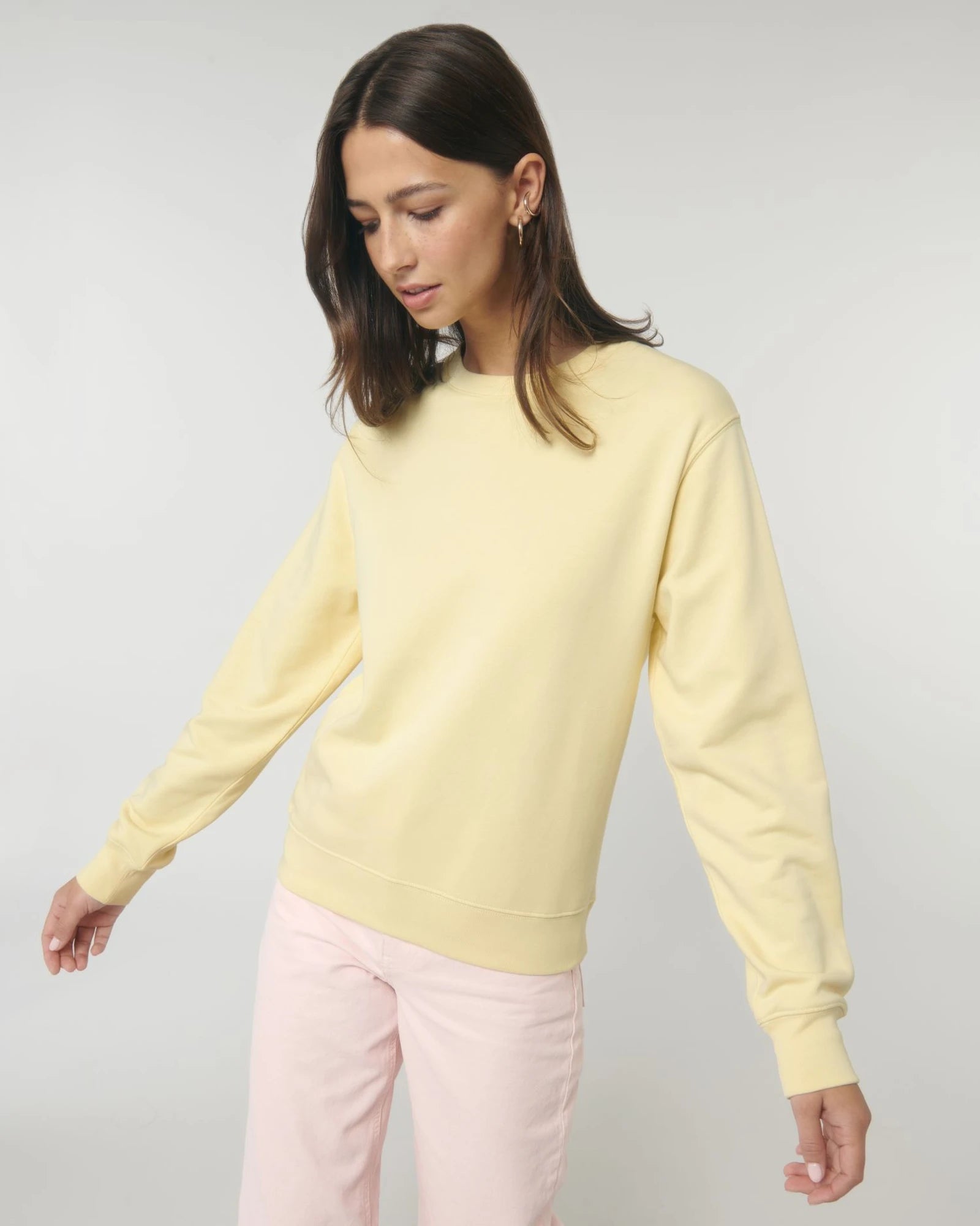 Sweatshirt Bio-Baumwolle Stanley/Stella Matcher zum Personalisieren - Butter