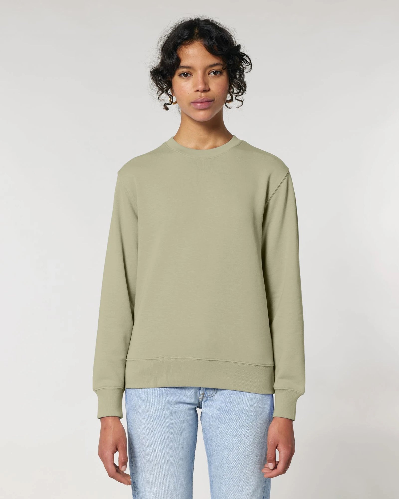 Sweatshirt Bio-Baumwolle Stanley/Stella Matcher zum Personalisieren - Salbei