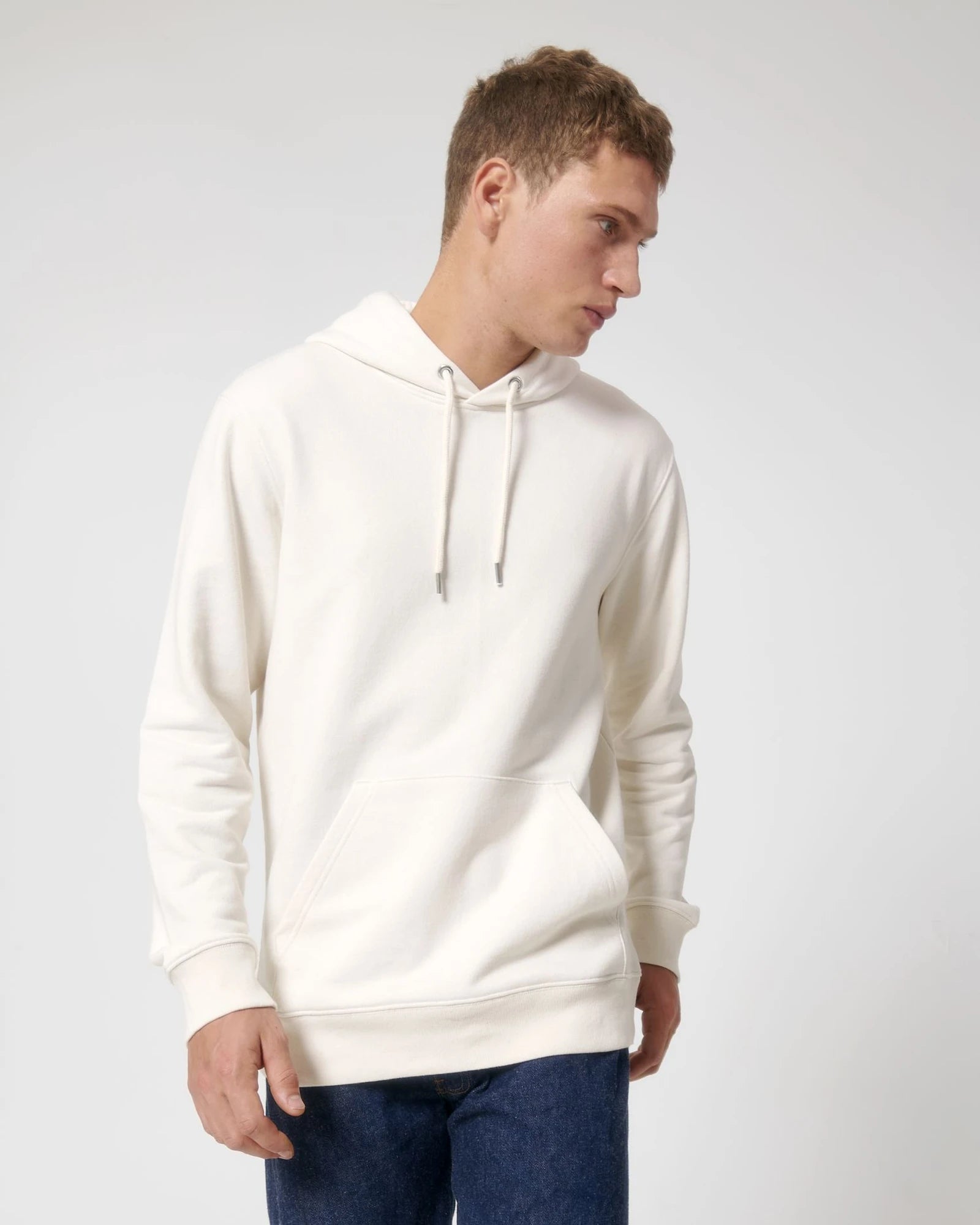 Hoodie Bio-Baumwolle Stanley/Stella RE-Cruiser zum Personalisieren - Re-Weiß