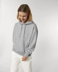 Hoodie Oversized Bio-Baumwolle Stanley/Stella Slammer zum Personalisieren - Mélange Grau