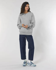 Sweatshirt Bio-Baumwolle Stanley/Stella Radder zum Personalisieren - Mélange Grau