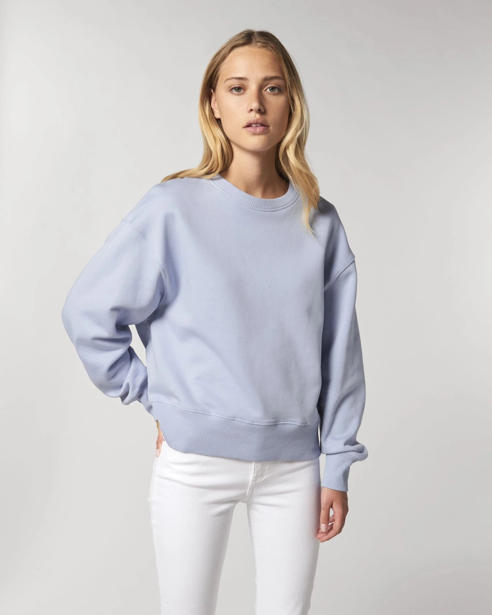 Sweatshirt Bio-Baumwolle Stanley/Stella Radder zum Personalisieren - Serene Blau