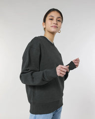 Sweatshirt Bio-Baumwolle Stanley/Stella Radder zum Personalisieren - Dunkel Heather Grau