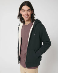 Sweatshirt zippbar Bio-Baumwolle Stanley/Stella Hygger zum Personalisieren - Schwarz
