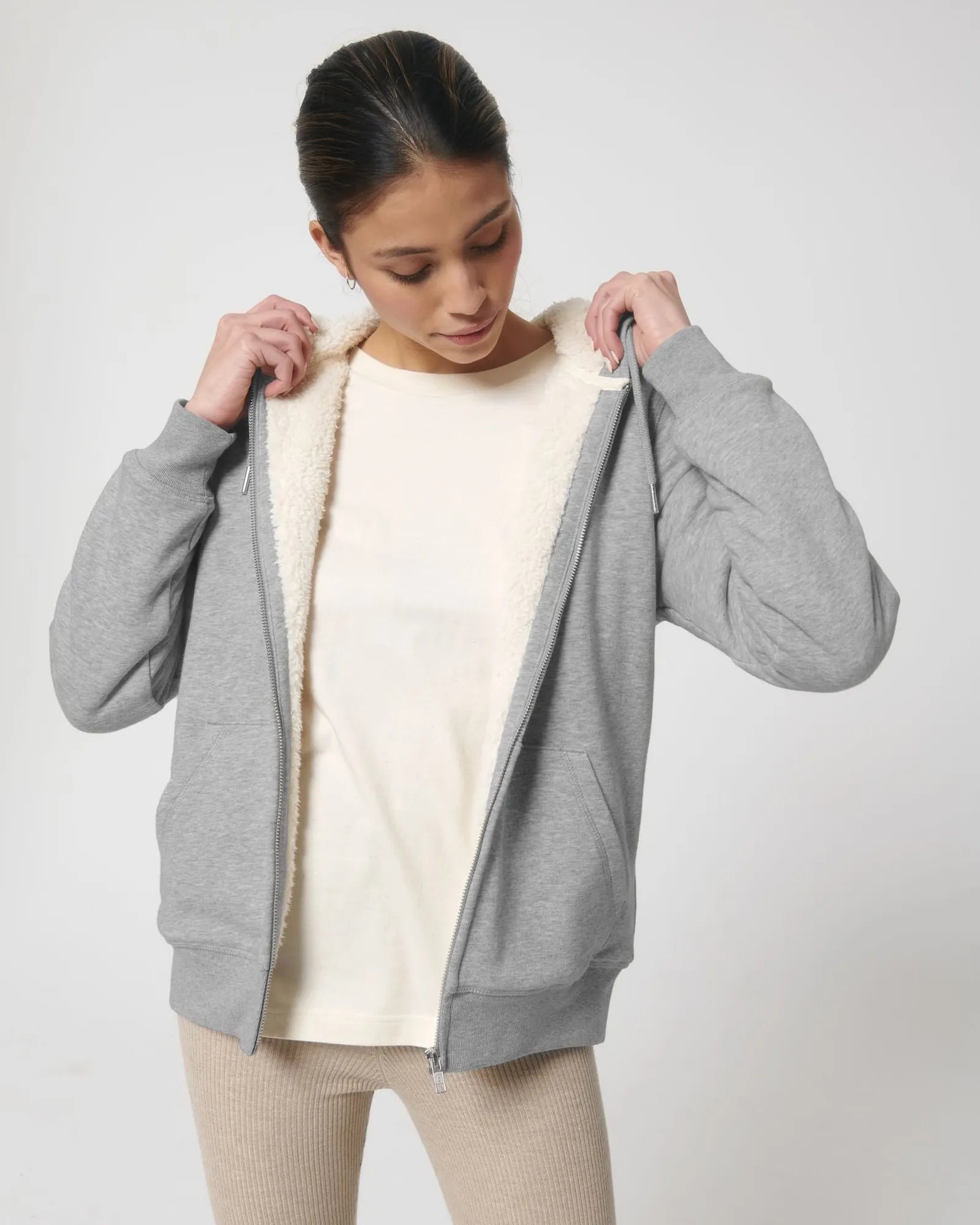 Sweatshirt zippbar Bio-Baumwolle Stanley/Stella Hygger zum Personalisieren - 8