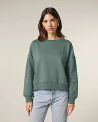 Sweatshirt Bio-Baumwolle Stanley/Stella Alma zum Personalisieren - Grüne Bucht