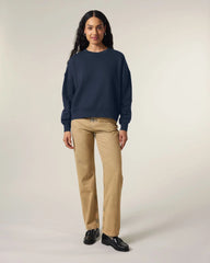 Sweatshirt Bio-Baumwolle Stanley/Stella Alma zum Personalisieren - Französische Marine