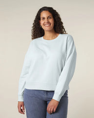 Sweatshirt Bio-Baumwolle Stanley/Stella Alma zum Personalisieren - Blaues Eis