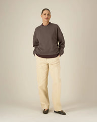 Sweatshirt Bio-Baumwolle Stanley/Stella Alma zum Personalisieren - Mokka