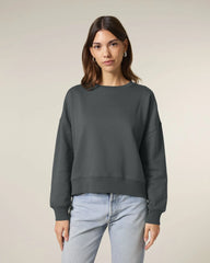 Sweatshirt Bio-Baumwolle Stanley/Stella Alma zum Personalisieren - Anthrazit