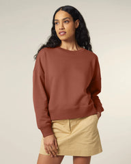 Sweatshirt Bio-Baumwolle Stanley/Stella Alma zum Personalisieren - Heritage Brown