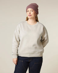 Sweatshirt Bio-Baumwolle Stanley/Stella Alma zum Personalisieren - Heather Haze