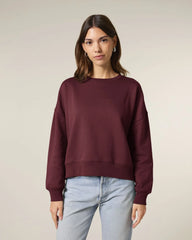 Sweatshirt Bio-Baumwolle Stanley/Stella Alma zum Personalisieren - Bordeaux