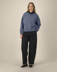 Sweatshirt Bio-Baumwolle Stanley/Stella Alma zum Personalisieren - Blaugrau