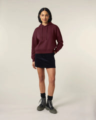 Hoodie Bio-Baumwolle Stanley/Stella Nora zum Personalisieren - Bordeaux
