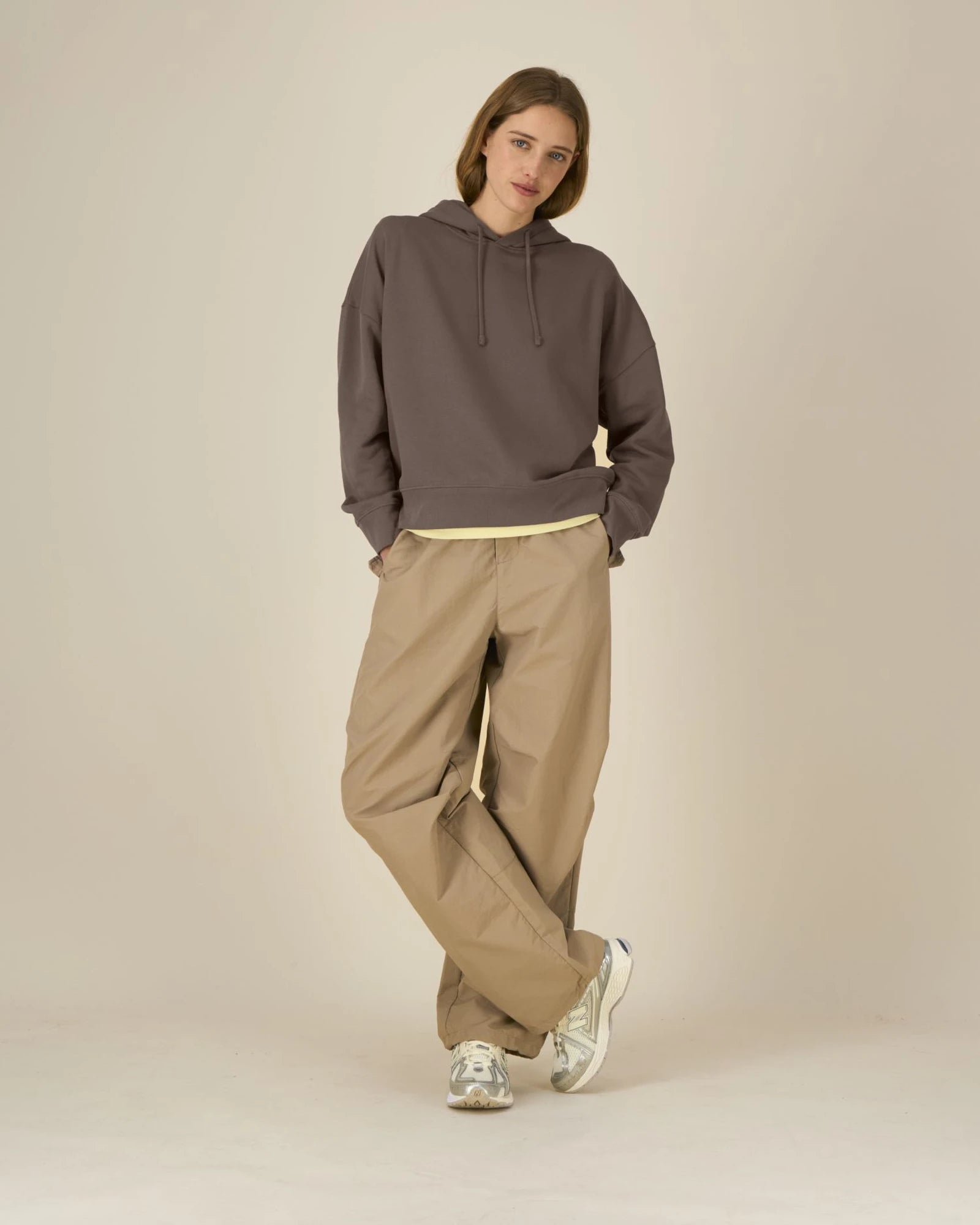 Hoodie Bio-Baumwolle Stanley/Stella Nora zum Personalisieren - Mokka
