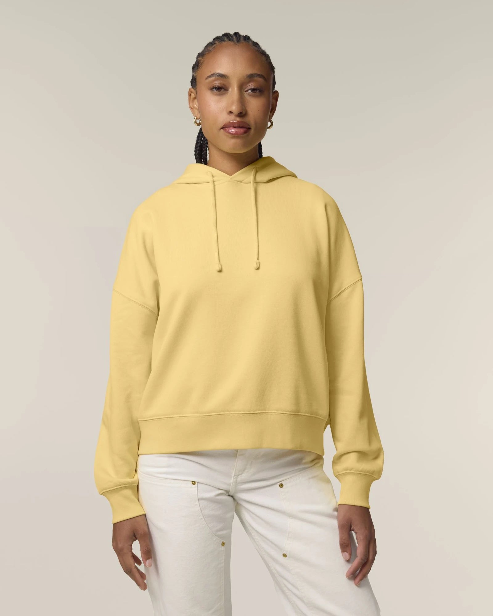 Hoodie Bio-Baumwolle Stanley/Stella Nora zum Personalisieren - Viva Gelb