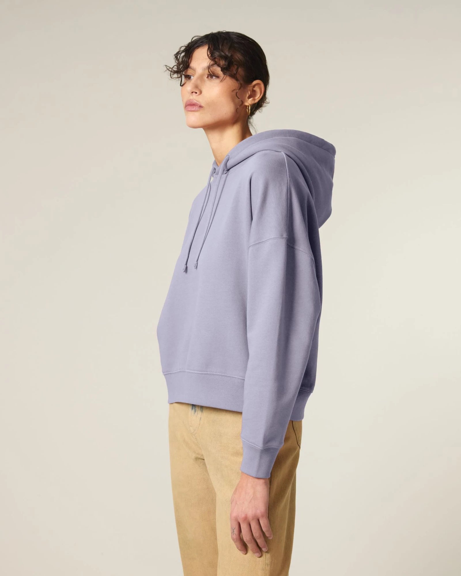 Hoodie Bio-Baumwolle Stanley/Stella Nora zum Personalisieren - Lavendel