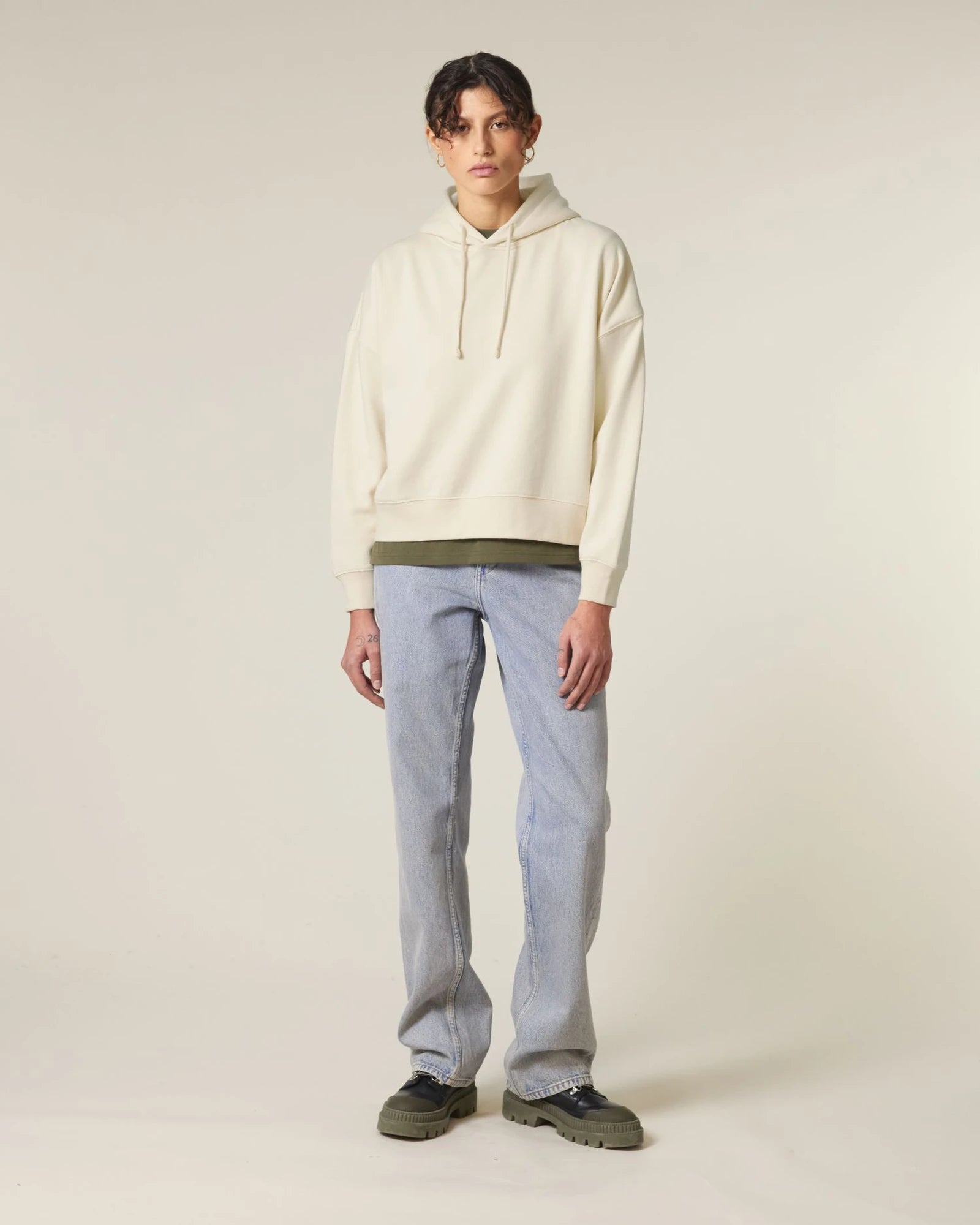 Hoodie Bio-Baumwolle Stanley/Stella Nora zum Personalisieren - Naturroh