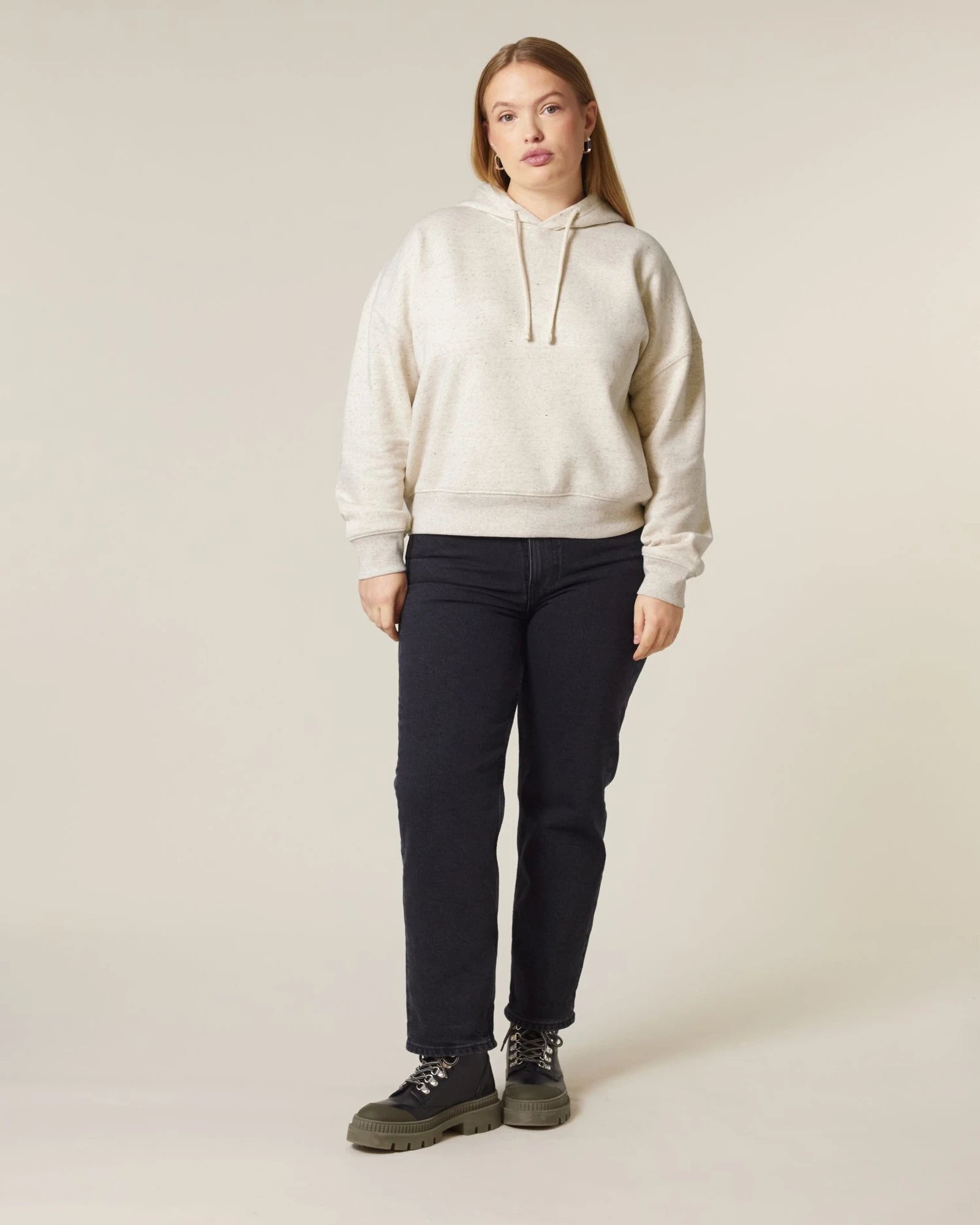 Hoodie Bio-Baumwolle Stanley/Stella Nora zum Personalisieren - Öko-Melange