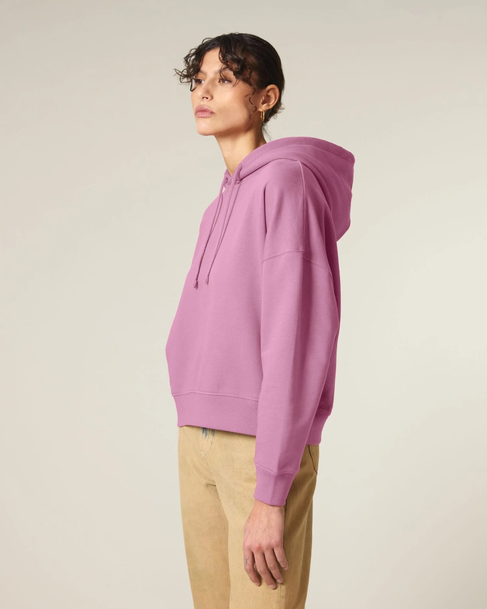 Hoodie Bio-Baumwolle Stanley/Stella Nora zum Personalisieren - Blasenkreide