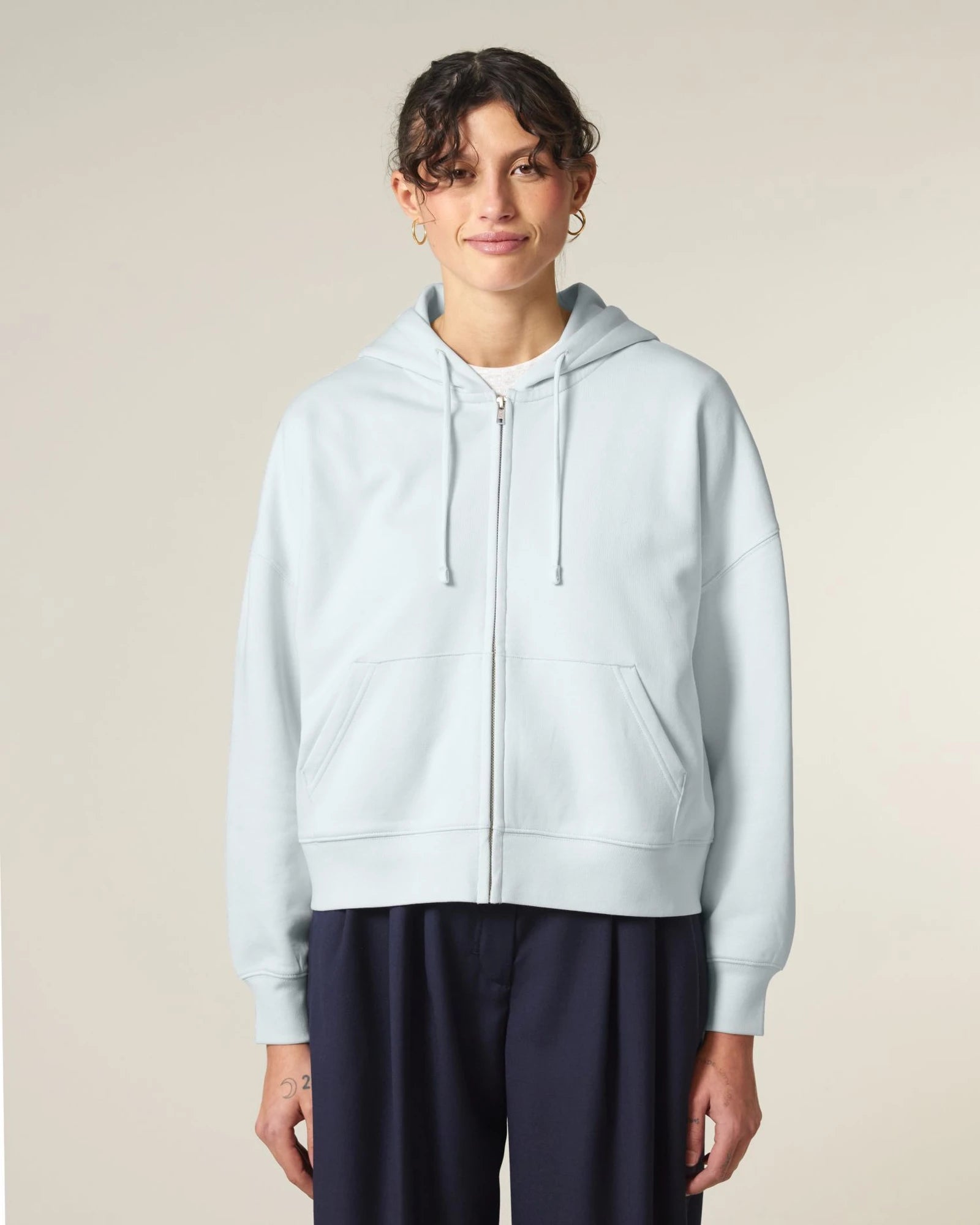 Sweatshirt zippbar Bio-Baumwolle Stanley/Stella Ida zum Personalisieren - 6