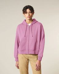 Sweatshirt zippbar Bio-Baumwolle Stanley/Stella Ida zum Personalisieren - Blasenkreide