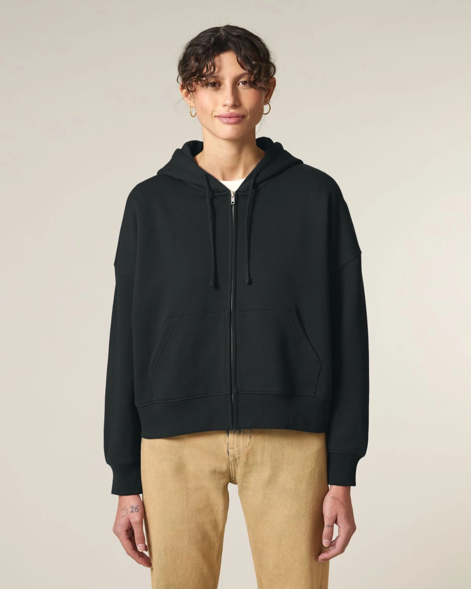Sweatshirt zippbar Bio-Baumwolle Stanley/Stella Ida zum Personalisieren - 1