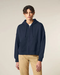 Sweatshirt zippbar Bio-Baumwolle Stanley/Stella Ida zum Personalisieren - Französische Marine