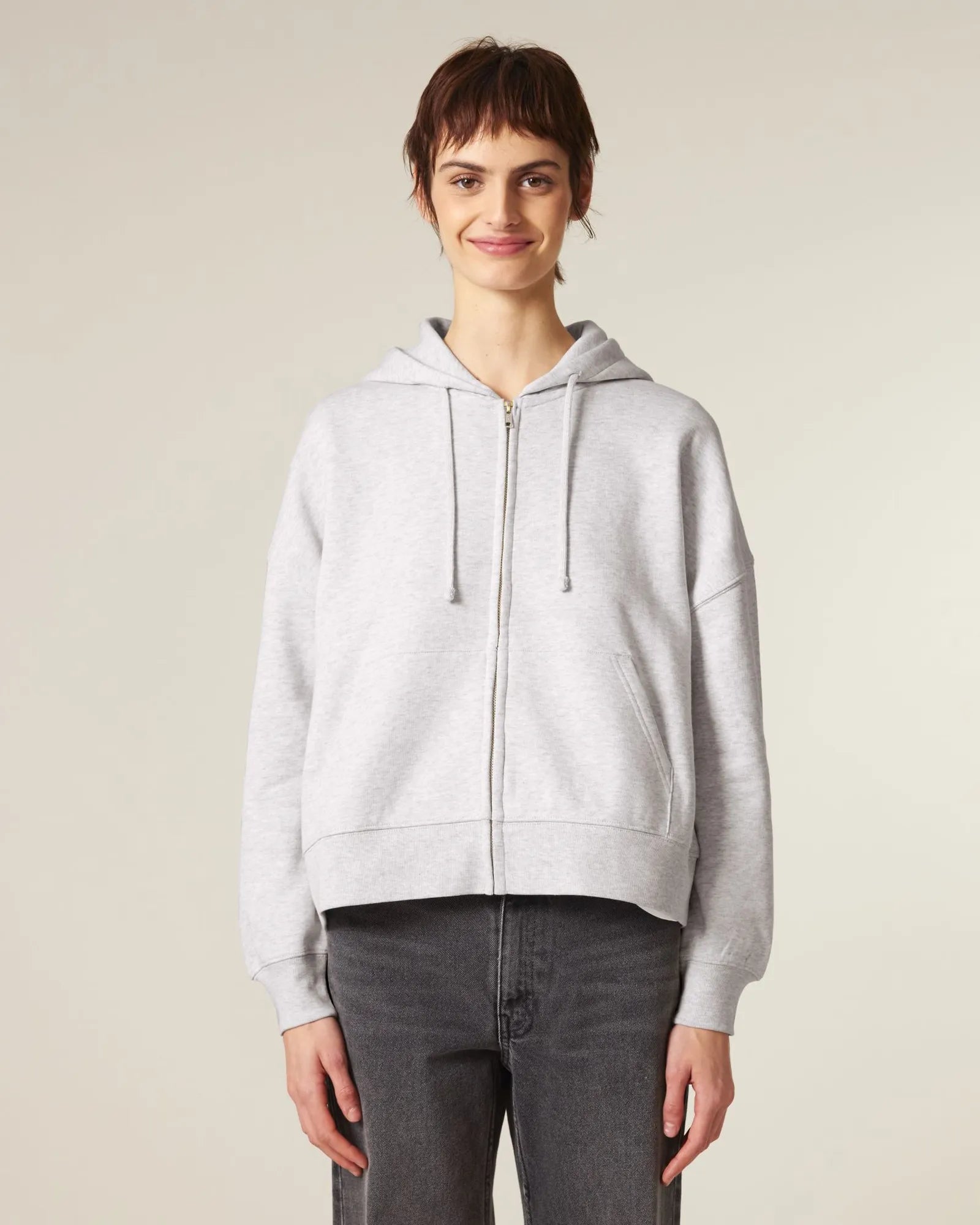 Sweatshirt zippbar Bio-Baumwolle Stanley/Stella Ida zum Personalisieren - 8